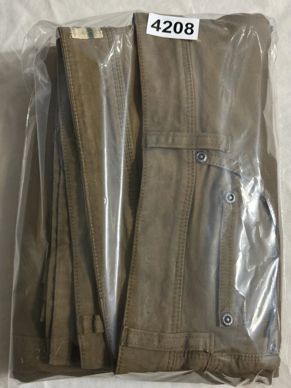 Orvis 1856 5-Pocket Pants Mens 42x32 Brown Twill Stretch Flat Front Straight Leg - Picture 15 of 15